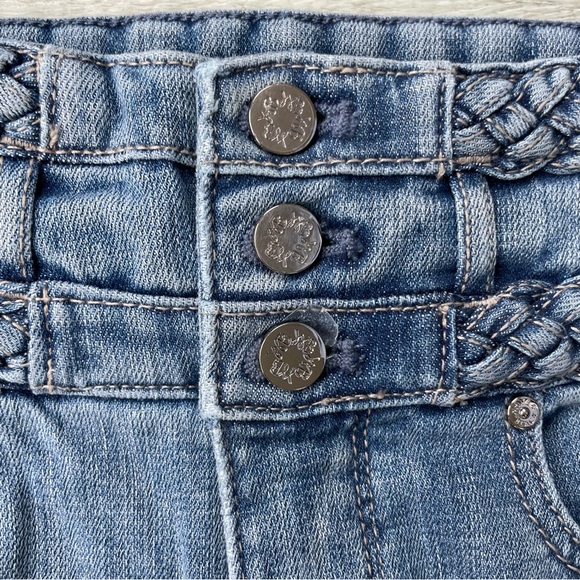 NWT WHBM Jeans Everyday Braided Soft Extra High Rise Slim Ankle Jean Size 0 - Picture 7 of 14